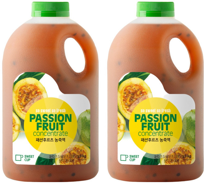스위트컵 패션후르츠 농축액, 1.9kg, 2개