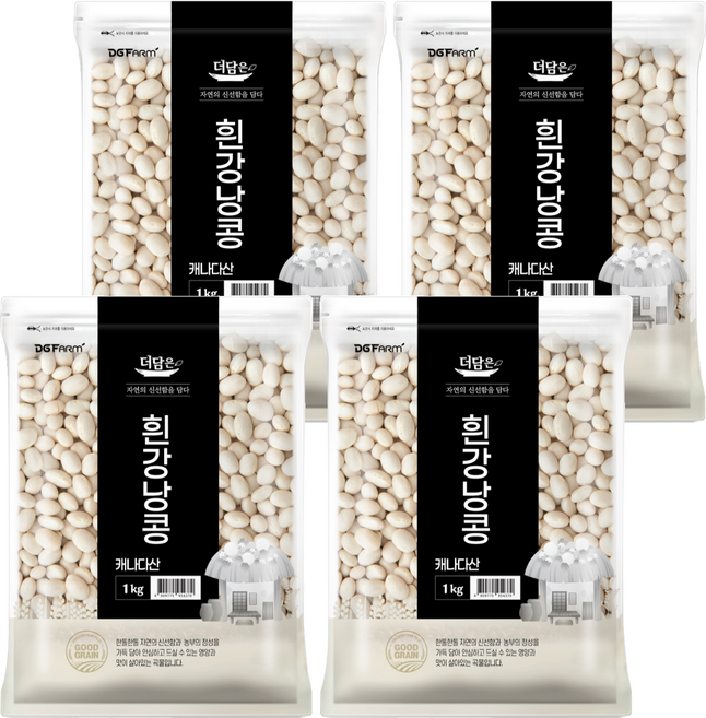 더담은 흰강낭콩, 1kg, 4개