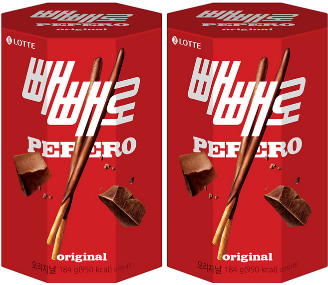 빼빼로 오리지날, 184g, 2개