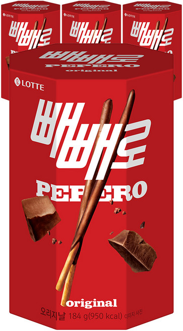 빼빼로 오리지날, 184g, 4개