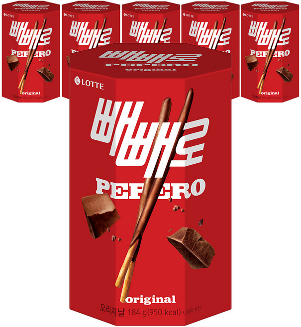 빼빼로 오리지날, 184g, 6개