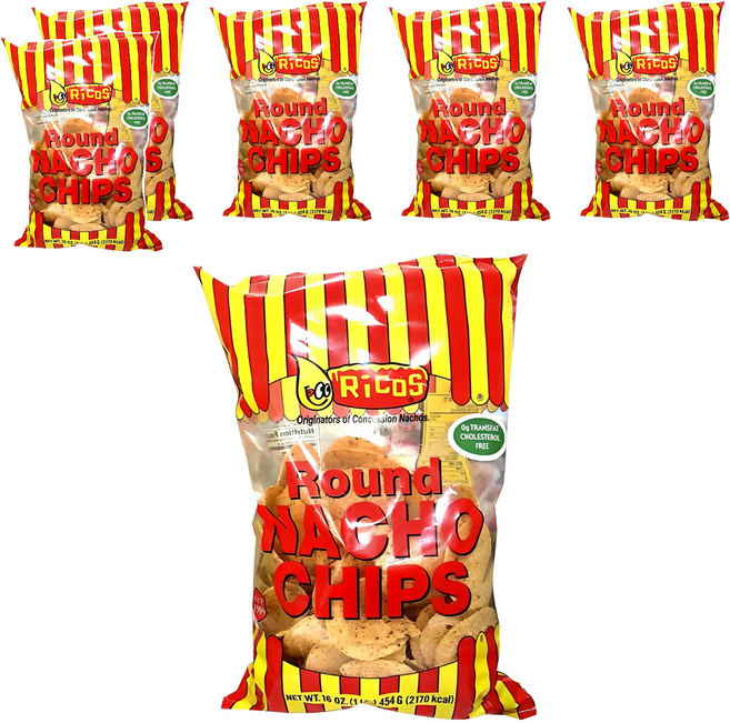 리코스 라운드 나쵸 칩, 454g, 6개
