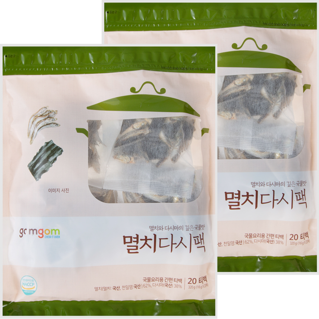 gomgom 鳀魚海帶高湯包, 320g, 2袋