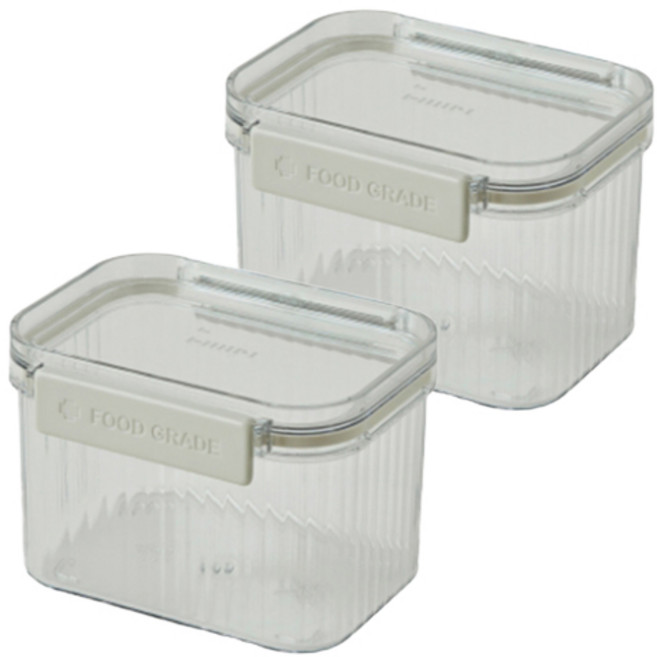 한샘 클리어 푸드컨테이너 700ml, 2개, 단품
