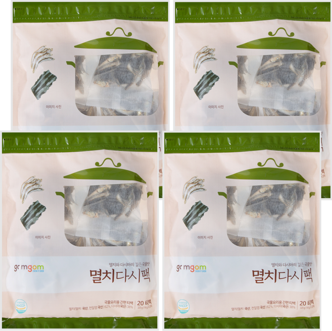 gomgom 鳀魚海帶高湯包, 320g, 4袋