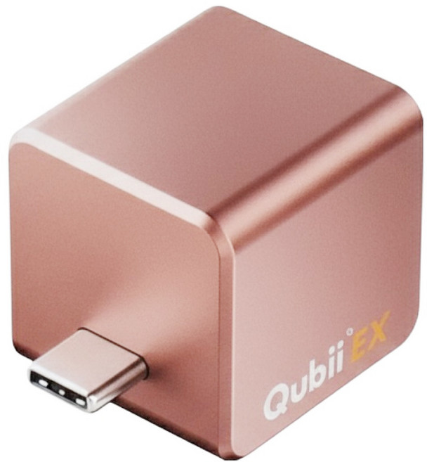 maktar QubiiEX USB-C 備份豆腐 極速版 玫瑰金, 256GB, 1個