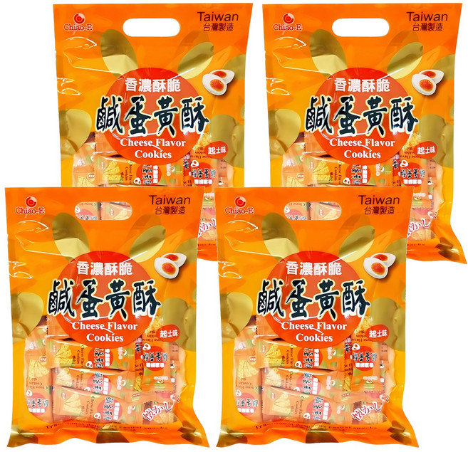 Chiao-E 巧益 起士鹹蛋黃酥, 210g, 4袋