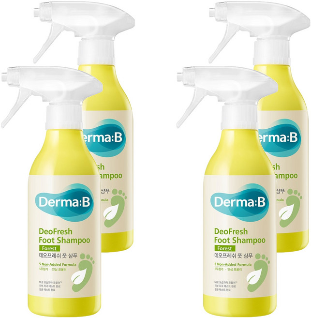 더마비 데오프레쉬 풋 샴푸 포레스트향, 4개, 400ml