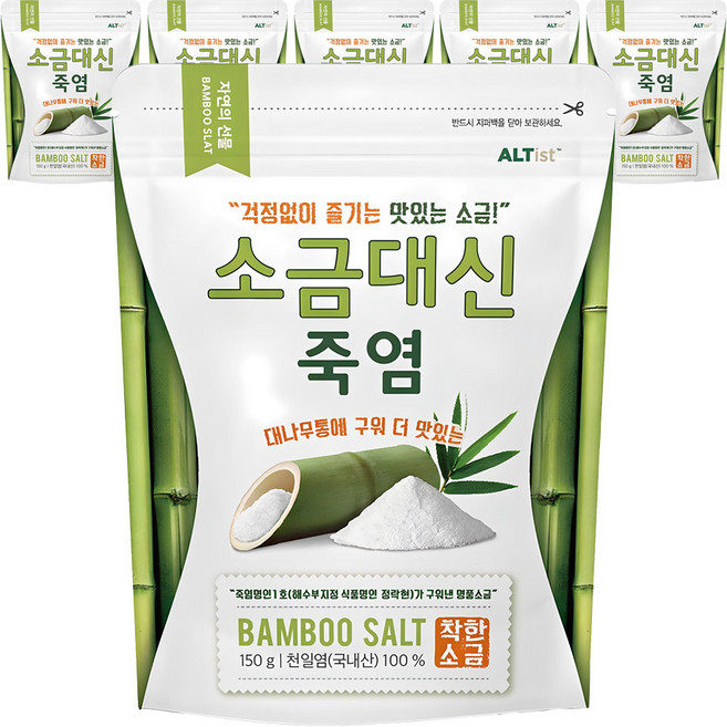 알티스트 소금대신 죽염, 150g, 6개