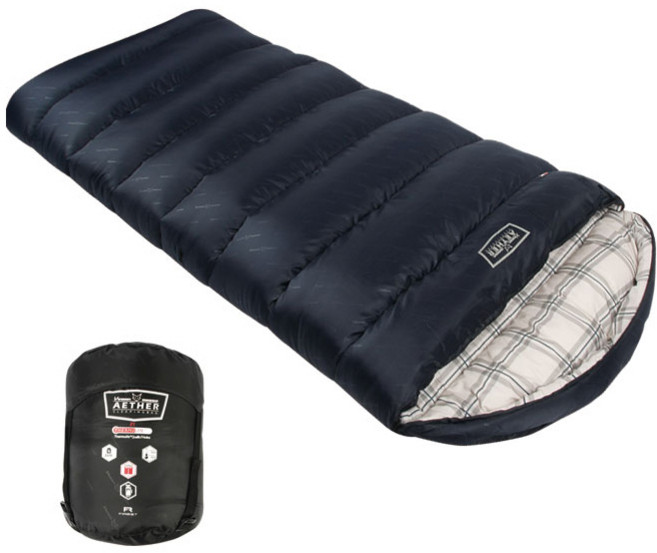 빈슨메시프 캠핑 침낭 아이테르 툰드라 3000g, 블루블랙, 1개