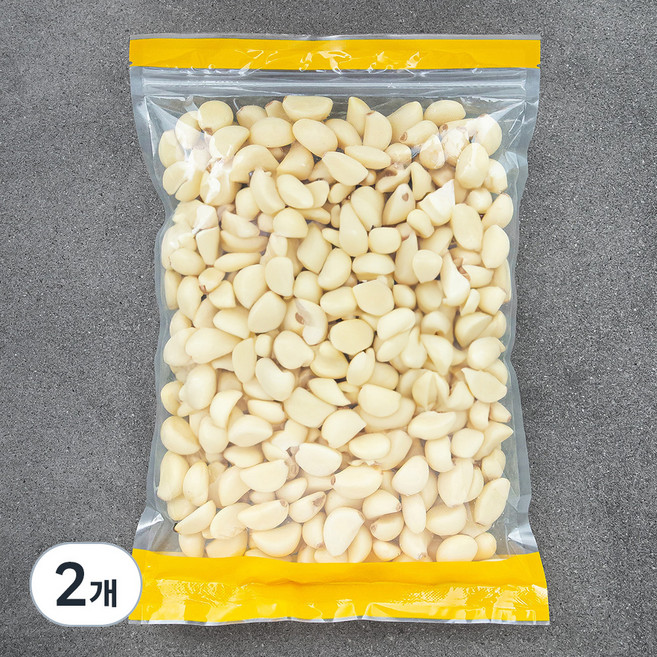 국내산 깐마늘, 1kg, 2개