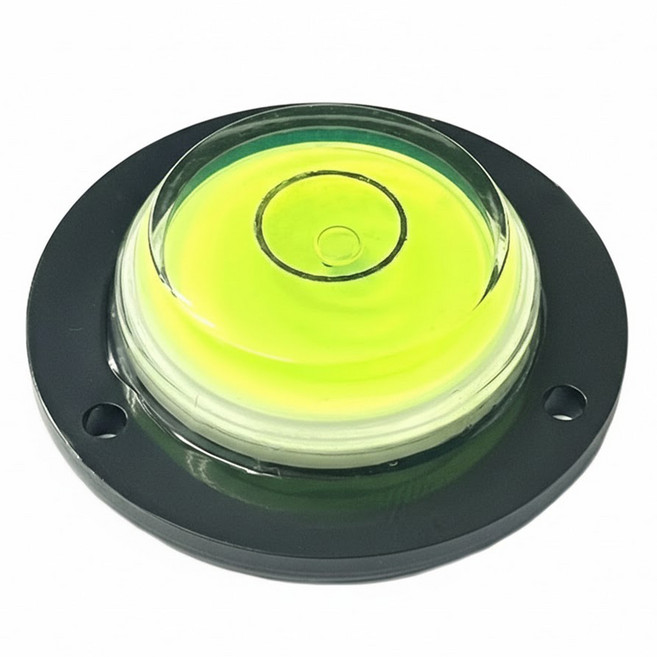 Octopus 章魚牌 圓型水平泡儀附固定座 單氣泡測量XY軸方向水平 可固定在機台確認水平, 1個