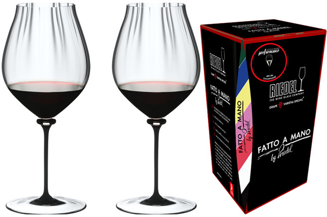 리델 파토마노 퍼포먼스 피노누아 와인잔 블랙스템 4884/67D, 830ml, 2개