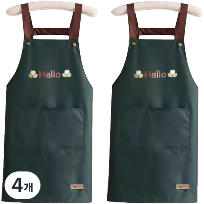 DAPER NAM 頂級聚氨酯防水圍裙, 綠色, 4個