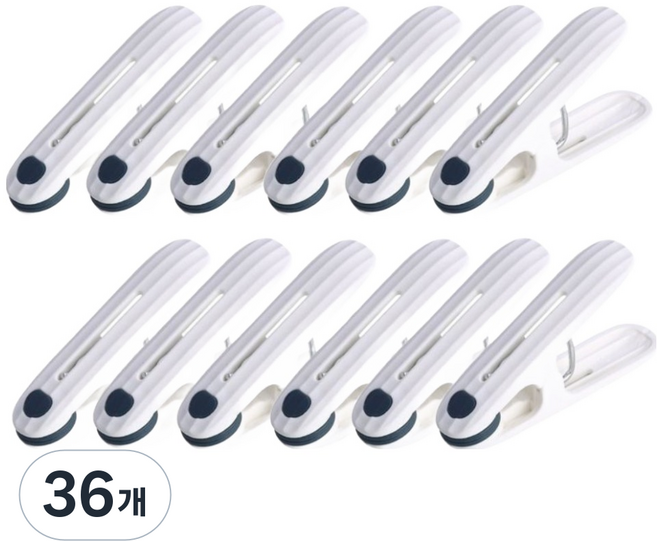 그린리빙 자국없는 논슬립 빨래집게, 블루, 36개