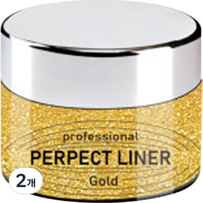유키 프로페셔널 퍼펙트 네일 라이너, 골드, 10g, 2개