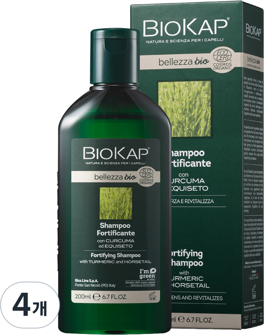 바이오캡 포티파잉 샴푸, 4개, 200ml