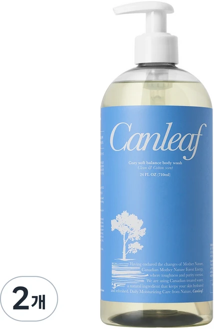 켄리프 코지 소프트 밸런스 바디 워시, 2개, 710ml - 쿠팡