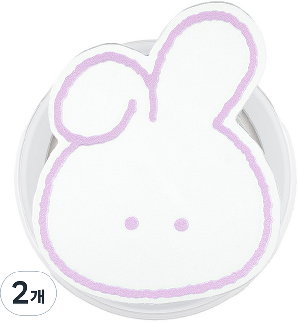 구스페리 동물 맥세이프 미러 톡, 15 퍼플깡총이, 2개