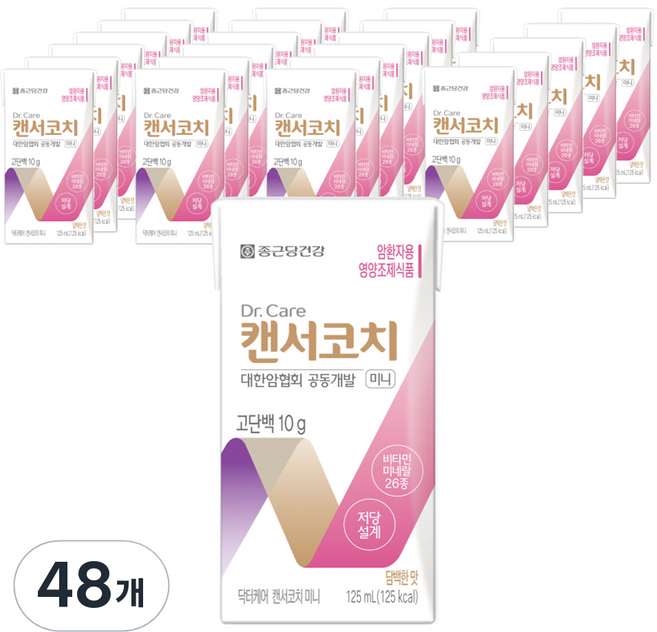 종근당건강 닥터케어 캔서코치 미니 암환자영양식, 125ml, 48개