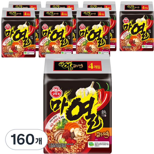 오뚜기 마열라면 120g, 160개