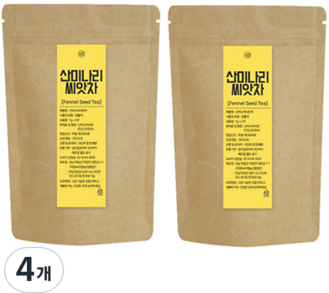 산미나리 씨앗차, 1g, 10개입, 4개