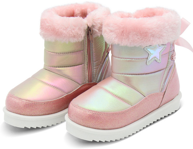 페이퍼플레인키즈 패딩 부츠 방한 털 슈즈