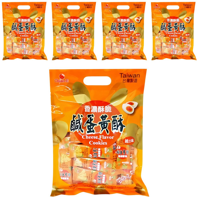 Chiao-E 巧益 起士鹹蛋黃酥, 210g, 5袋