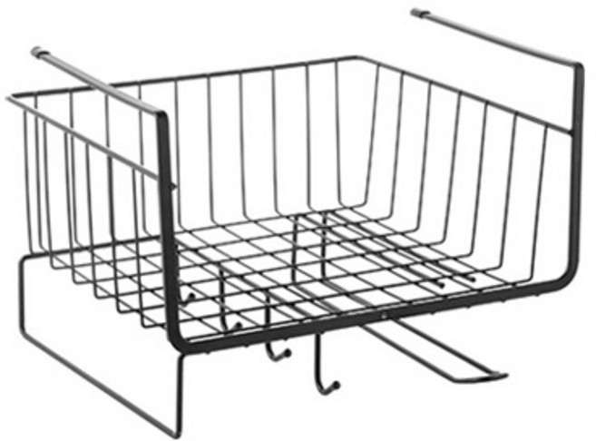 걸이형 싱크대 수납, 블랙, 1개