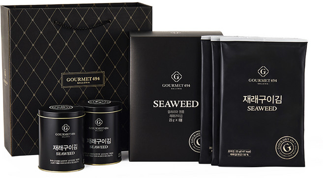 갤러리아 고메이494 재래구이김 세트, 1세트, 284g