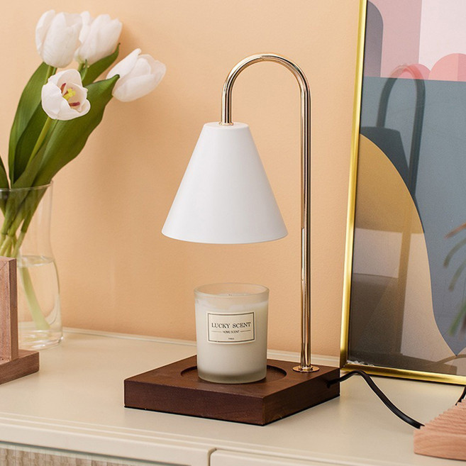 大理石融蠟燈 調光款 白大理石, 金色