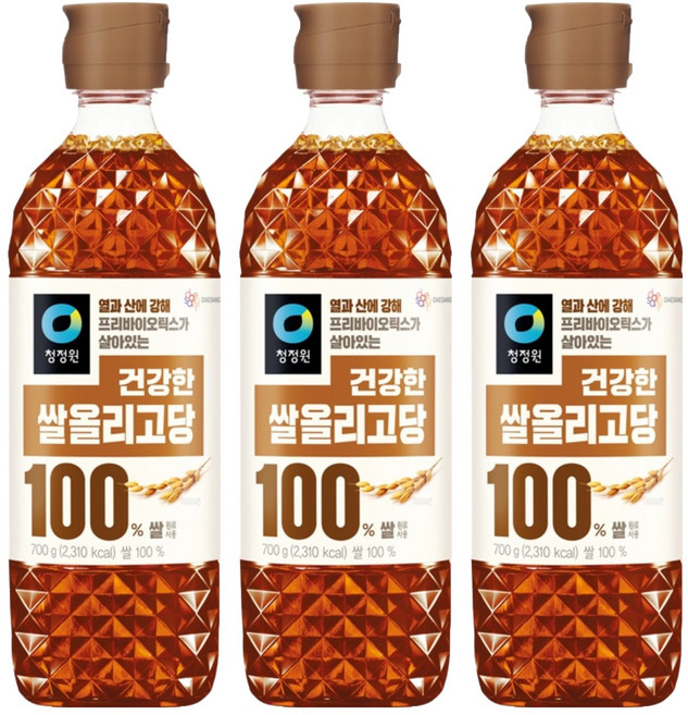 청정원 건강한 쌀올리고당, 700g, 3개