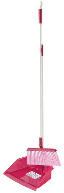 巧巧巧可愛畚斗組 25.5 x 19 x 91cm, 1組, 粉色