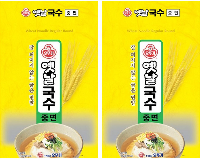 오뚜기옛날 국수중면, 3kg, 2개