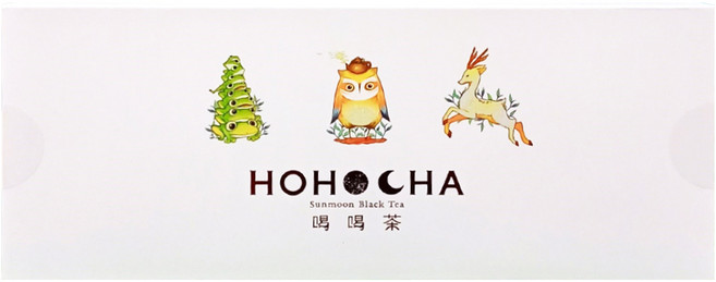 HOHOCHA 喝喝茶 動物三角立體茶包禮盒, 紅玉 3包 + 阿薩姆 2包 + 紅韻 2包 + 山茶紫芽 2包, 27g, 1盒