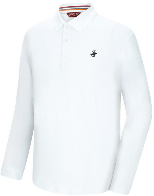 비버리힐스폴로클럽 남녀공용 자수로고 배색원단 포인트 PK 긴팔 카라티 CPY9T71