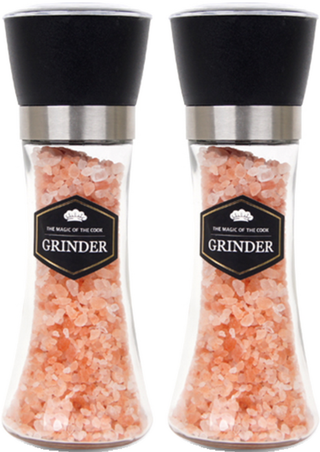 주부백단 시즈닝 그라인드 히말라야 핑크 솔트, 180g, 2개
