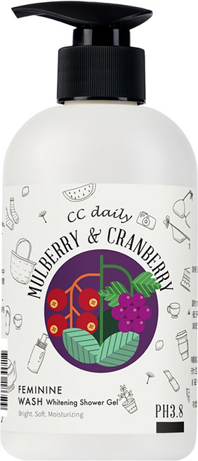 台塑生醫 私密肌嫩白潔淨露 桑葚&蔓越莓, 330g, 1瓶