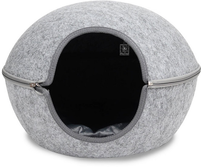 딩동펫 고양이 숨숨집 돔형, 그레이, 1개
