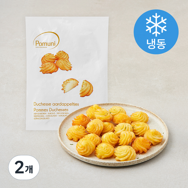 포뮤니 더취 포테이토 쿠키모양 감자튀김 (냉동), 1kg, 2개
