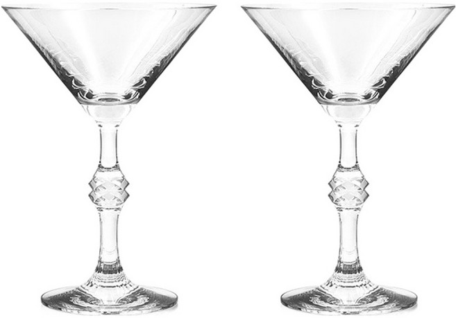 Baccarat 크리스탈 패션 컬렉션 마티니 글라스 2813132, 2개, 740ml