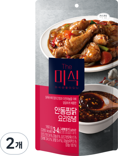 더미식 안동찜닭 요리양념, 160g, 2개