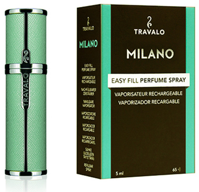 트라발로 밀라노 펌핑식 충전 휴대용 향수공병 5ml, 아쿠아, 1개