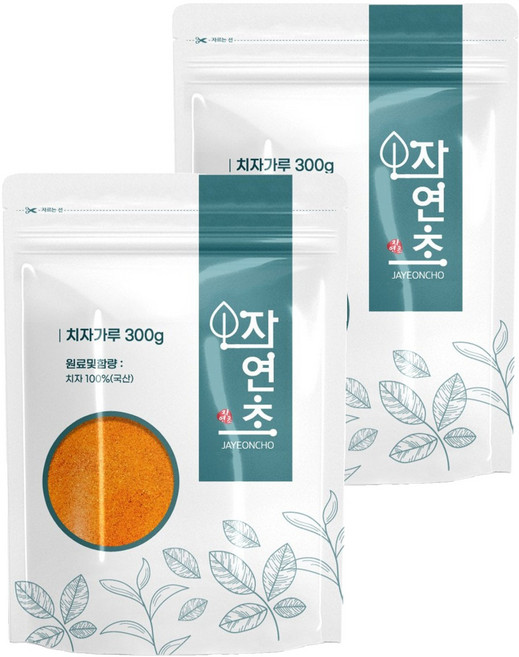 자연초 치자 분말, 2개, 300g