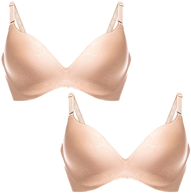 자스민바이비너스 일체형 누디 노와이어 몰드 브라 2종