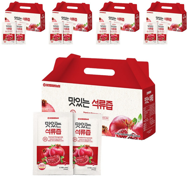 참앤들황토농원 맛있는 석류즙, 70ml, 150개