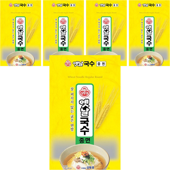 오뚜기옛날 국수 중면, 3kg, 5개