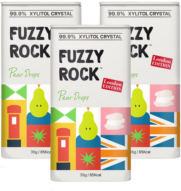 퍼지락 자일리톨 크리스탈 캔디 배향, 35g, 3개