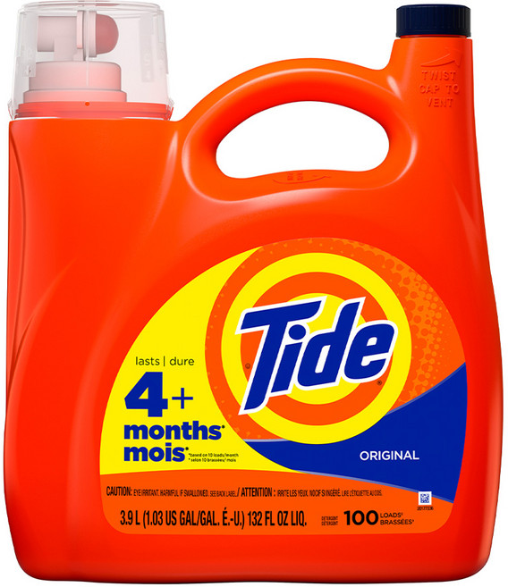 Tide 汰漬 台灣公司貨 2倍超濃縮洗衣精, 3.9L, 1桶