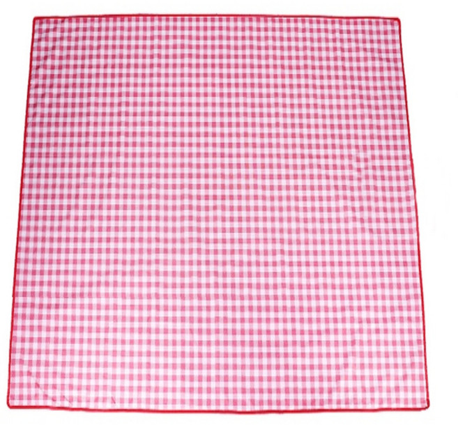 방수 방습 피크닉 매트 접이식 돗자리, 체크레드